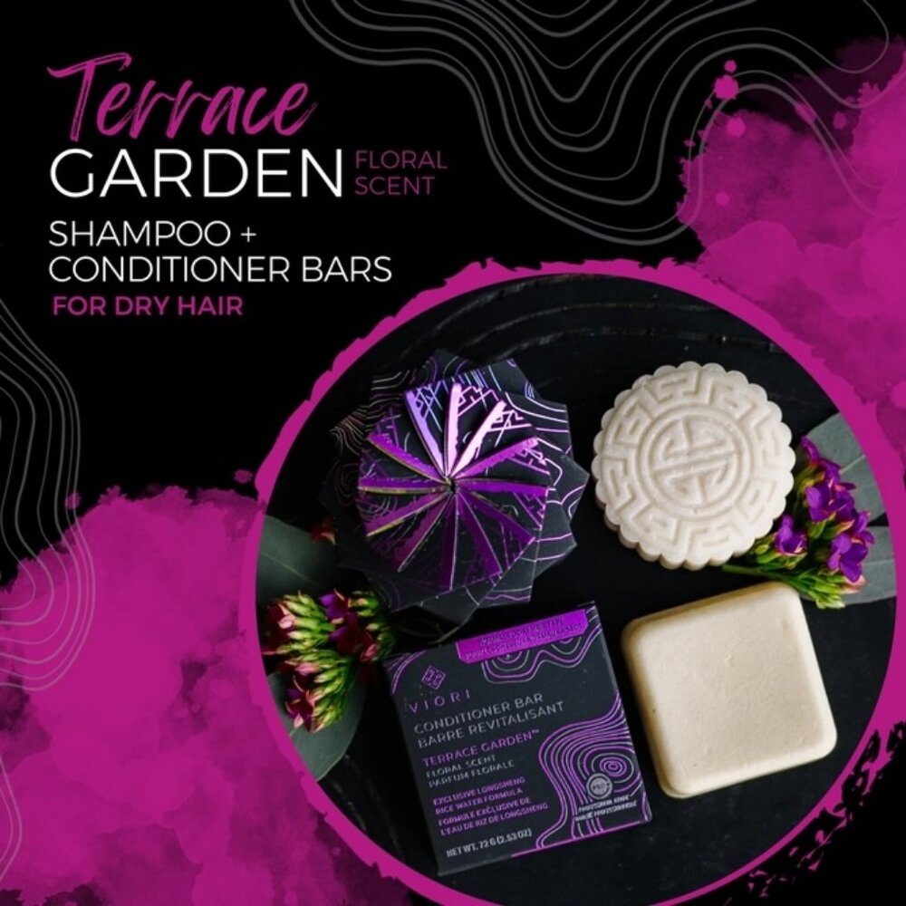 Viori Rice Water Shampoo Bar | Terrace Garden™ | Dry Hair